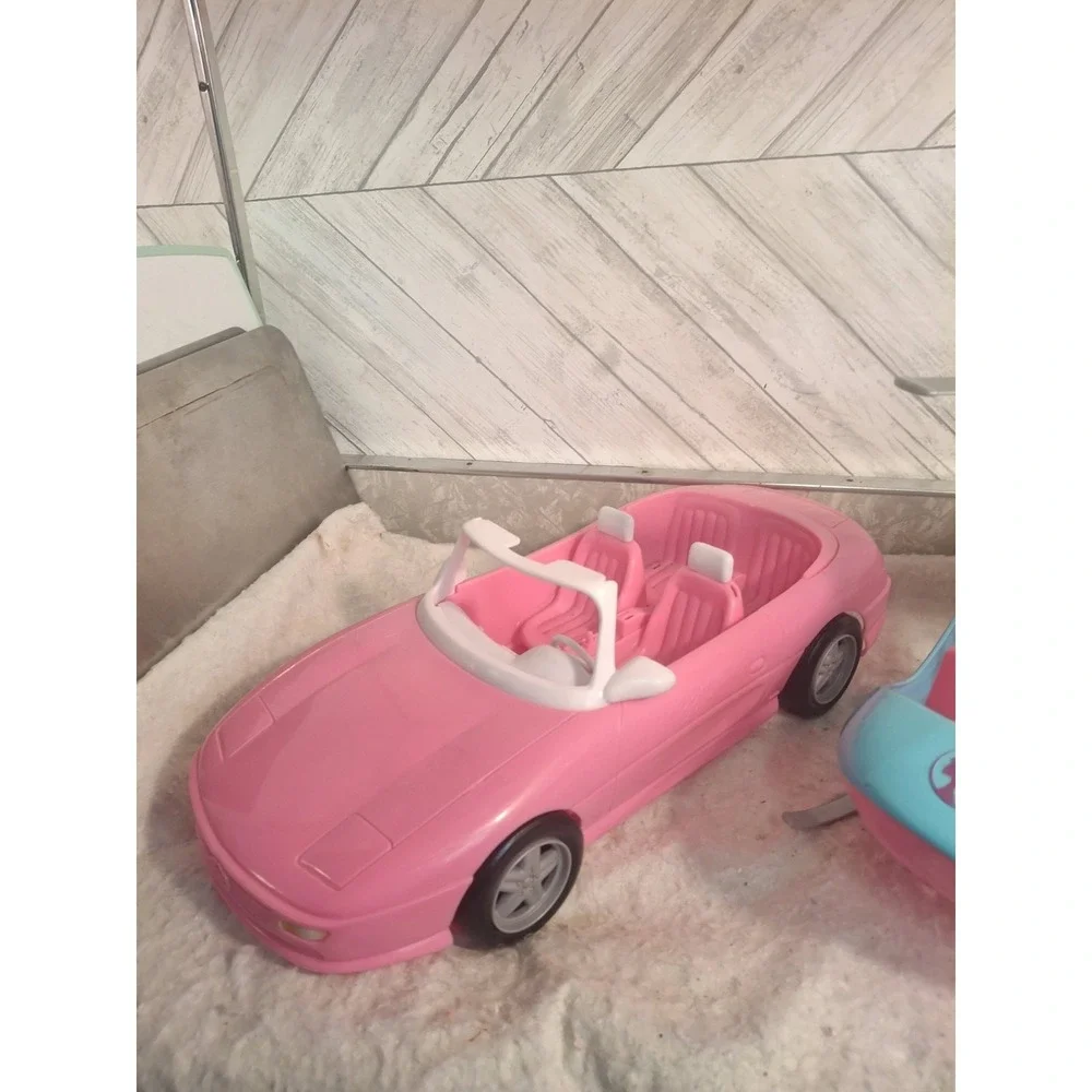 Barbie Helicopter Dreamhouse Adventures Spinning Rotor 2018 & 1996 Convertible - Picture 4 of 8